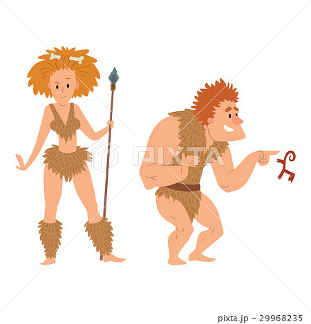 Caveman primitive stone age cartoon neanderthal 29968235