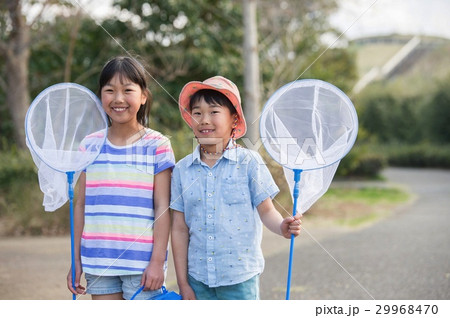 虫取りに行く子供 夏休み 虫取りに行く子供 夏休み 29968470
