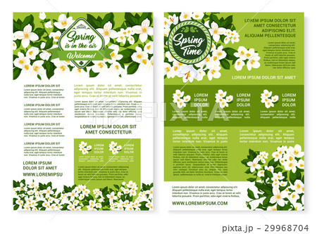 Vector flowers design for spring time poster 29968704