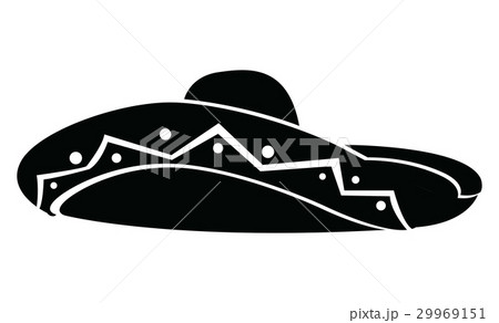 Isolated mexican hat 29969151