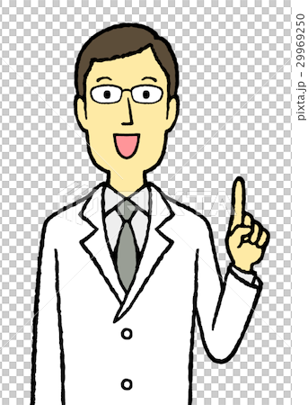 Male doctor pharmacist pointed out for white eyeglasses Male doctor pharmacist pointed out for white eyeglasses 29969250