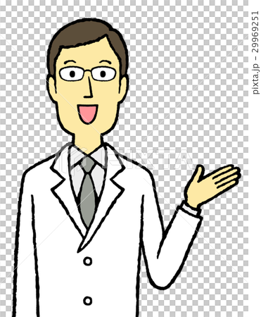 Male doctor pharmacist guidance for white eyeglasses Male doctor pharmacist guidance for white eyeglasses 29969251