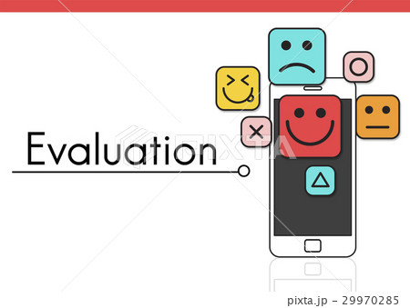 Customer evaluation feedback smiley emoticons 29970285