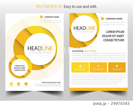 Yellow circle annual report Brochure template Yellow circle annual report Brochure template 29970383
