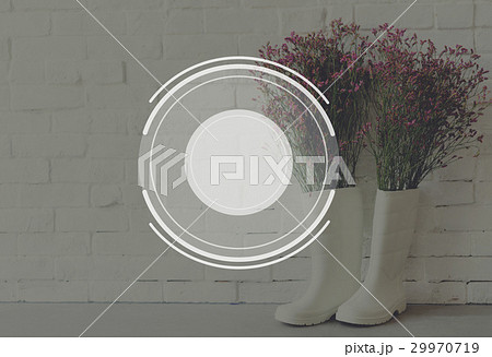 Boots Flower Decoration Banner Frame Boots Flower Decoration Banner Frame 29970719