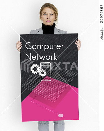 Database System Computer Technology Development Digital Icons Graphic 29974367