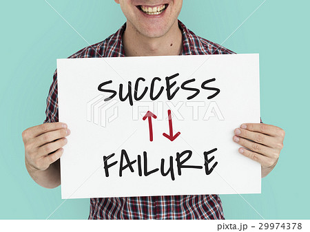 Success Failure Arrow Up Down Word 29974378