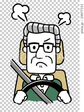 運転するシニア男性：怒る、ストレス 29977331