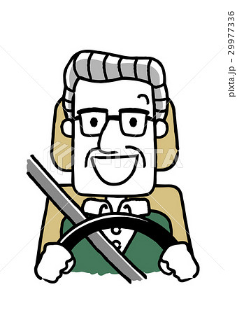 運転するシニア男性：笑顔 29977336