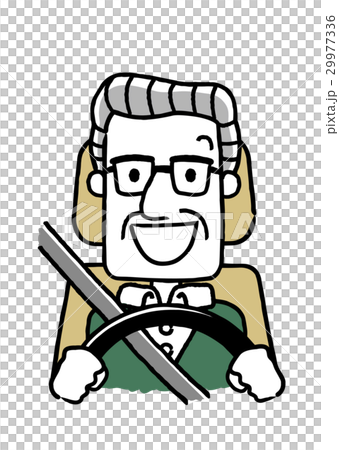 運転するシニア男性：笑顔 29977336