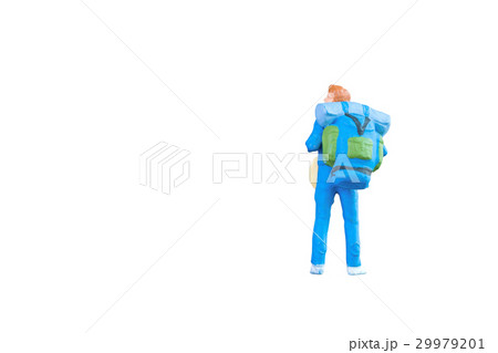 Close up of Miniature backpacker Close up of Miniature backpacker 29979201