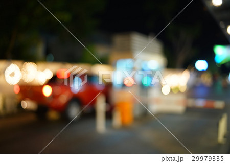 Blurred image of car park entrance / exit 29979335