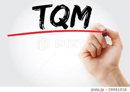 Hand writing TQM - Total Quality Management 29981016