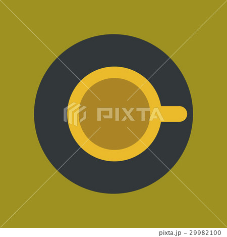 flat icon on background coffee cup flavor flat icon on background coffee cup flavor 29982100
