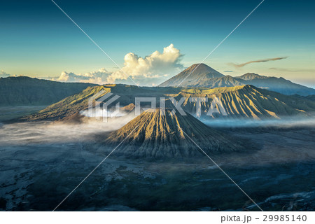Bromo volcano at sunrise 29985140