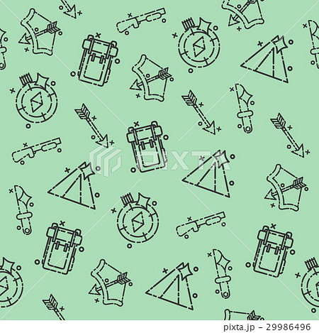 Hunting concept icons pattern Hunting concept icons pattern 29986496