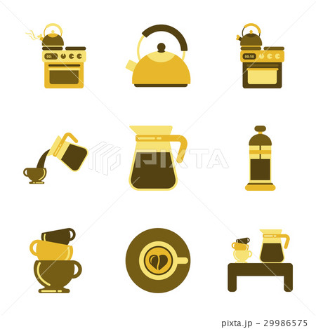 assembly flat icons coffee cup Coffee Maker 29986575