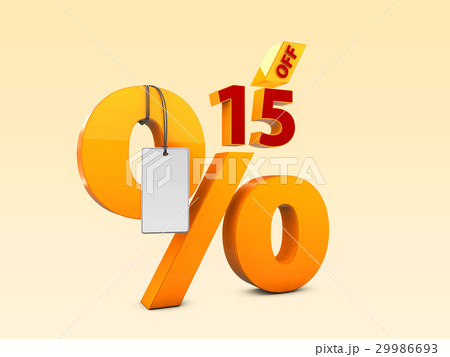 15 Off Special offer sale 3d illustration. 29986693