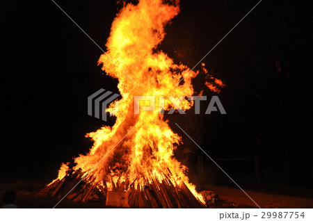 Fire flames on black background 29987754