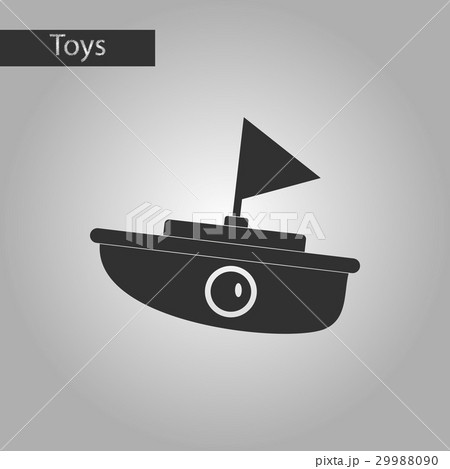 toy boat clipart black and white cross