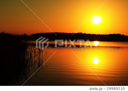 sunset over the lake sunset over the lake 29989210