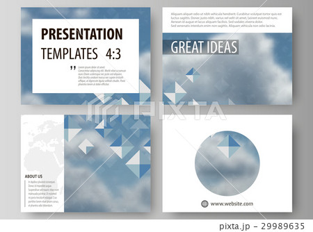 Set of business templates for presentation slides 29989635
