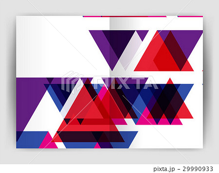 Vector triangle business annual report cover print 29990933