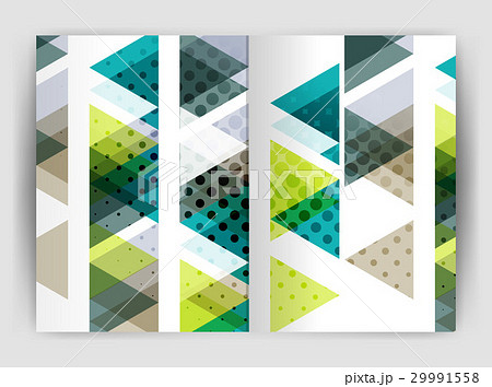 Vector triangle business annual report cover print 29991558