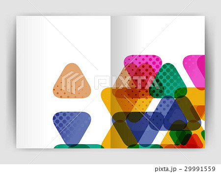 Vector triangle business annual report cover print 29991559