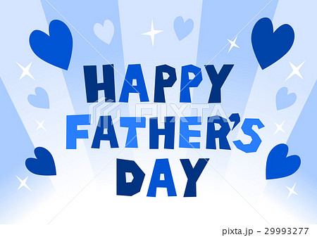 Happy Father S Day 父の日 ハートとロゴマーク のイラスト素材