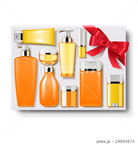 Vector Gift Box with Cosmetics 29993673