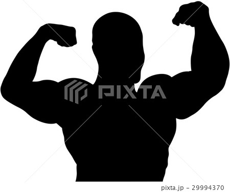 athlete bodybuilder back double biceps  29994370