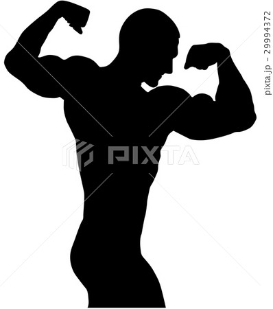 bodybuilder back double biceps 29994372