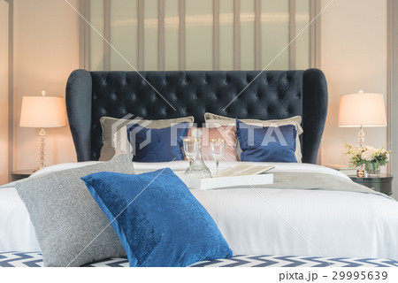 luxury bedroom with classic bed style luxury bedroom with classic bed style 29995639