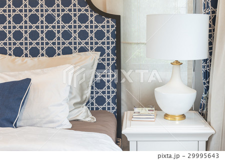 luxury bedroom in blue color tone 29995643