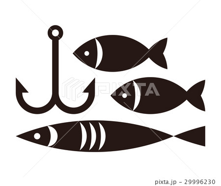 Fishing hook and fishes 29996230