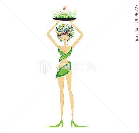 Beautiful floral woman 29996727