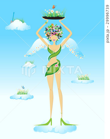 Beautiful fairy on sky 29996739