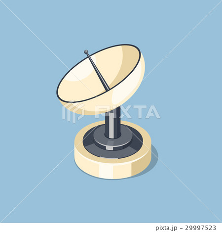 Communications satellite dish icon 29997523
