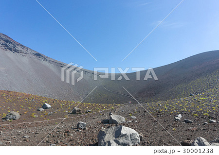 富士山 宝永第一火口底からの眺め 富士山 宝永第一火口底からの眺め 30001238