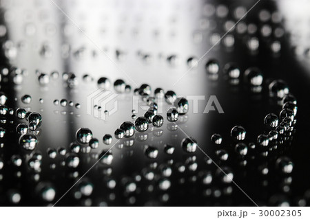 ガラス玉のような水滴 ガラス玉のような水滴 30002305
