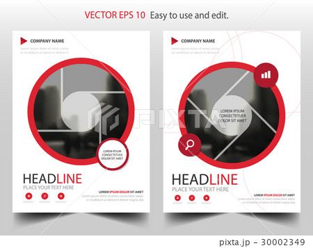Red circle annual report Brochure design template Red circle annual report Brochure design template 30002349