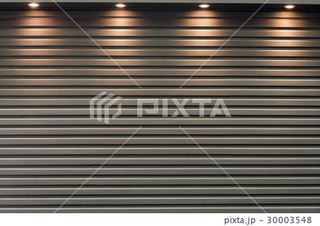 The shutter door with the light from spotlight The shutter door with the light from spotlight 30003548