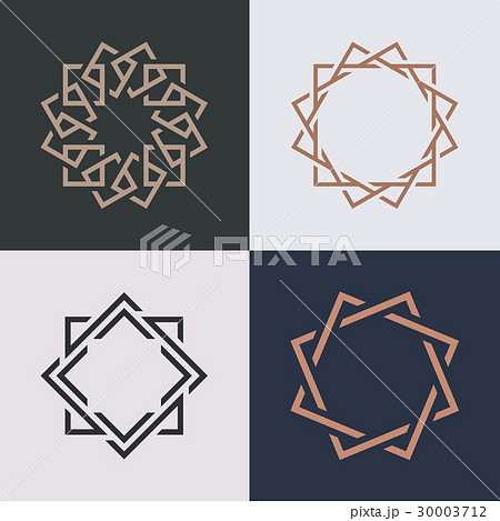Abstract monogram elegant logo icon vector design. 30003712