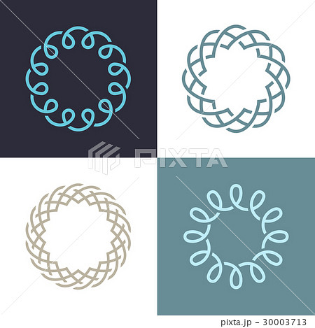 Abstract monogram elegant logo icon vector design. Abstract monogram elegant logo icon vector design. 30003713