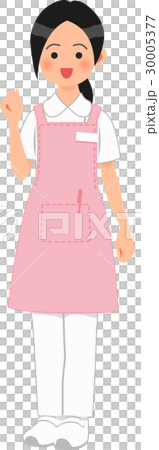 A helper woman who plays guts pose A helper woman who plays guts pose 30005377