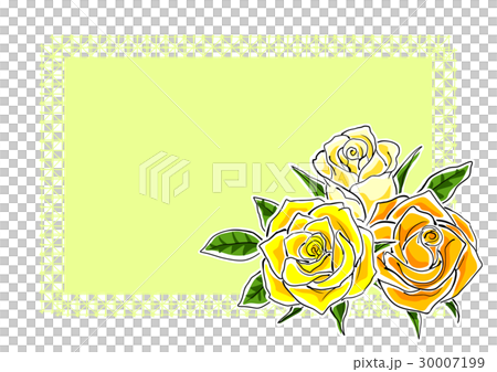 Rose Card _ Simple (Green) 1 - Stock Illustration [30007199] - PIXTA