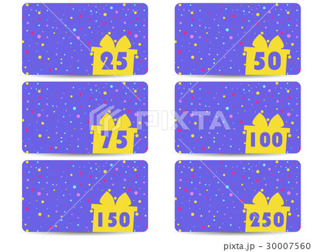 Gift card with gift box and colorful circles Gift card with gift box and colorful circles 30007560