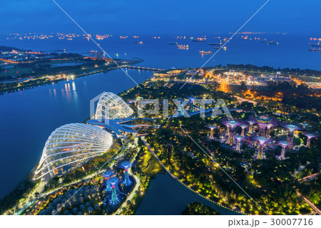 Landscape of Singapore harbor Landscape of Singapore harbor 30007716