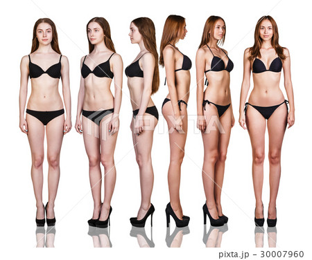 Set of woman's body from all angles Set of woman's body from all angles 30007960